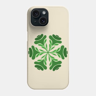 Green Leaf Mandala Phone Case
