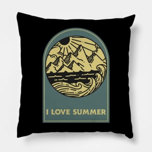 i love summer Pillow