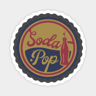 Soda Pop Shirt - Retro Style Distressed Tee, Vintage-Inspired Casual Wear, Unique Gift for Pop Culture Lovers Magnet