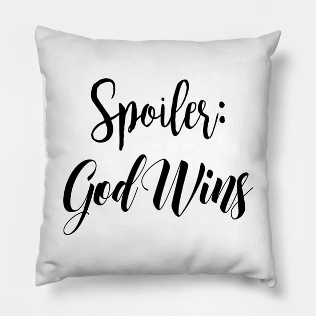 Spoiler god wins Pillow by Dhynzz