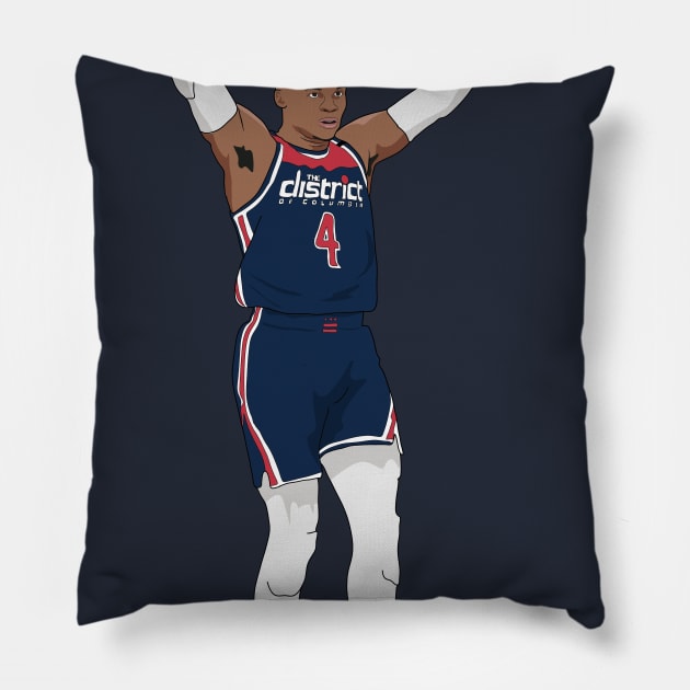 Russell Westbrook Washington Pillow by xavierjfong