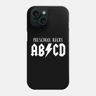 Preschool Rocks Shirt Cute Funny Gift For Teachers Abcd Rock Phone Case