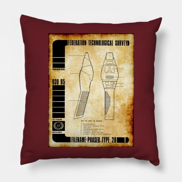 Federation Technological Survey Landing Party Weapon Pillow by Starbase79