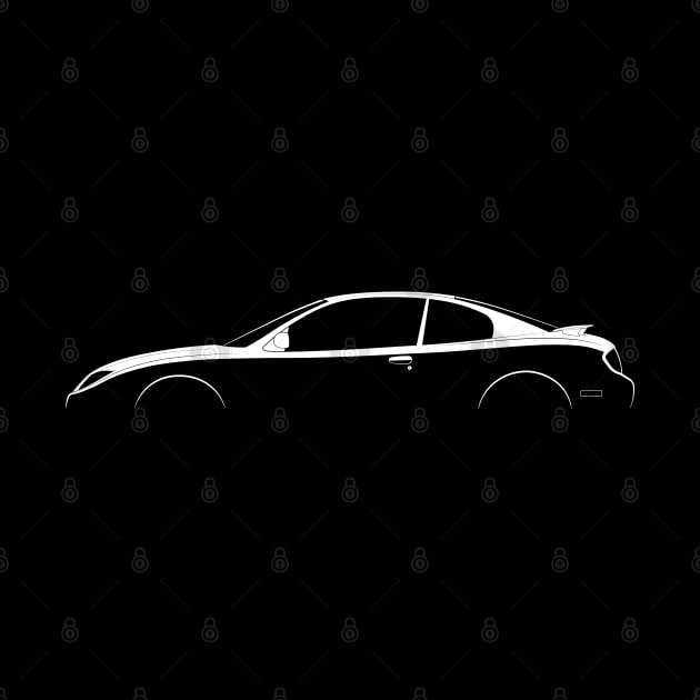 Pontiac Sunfire Coupe (2003) Silhouette by Car-Silhouettes