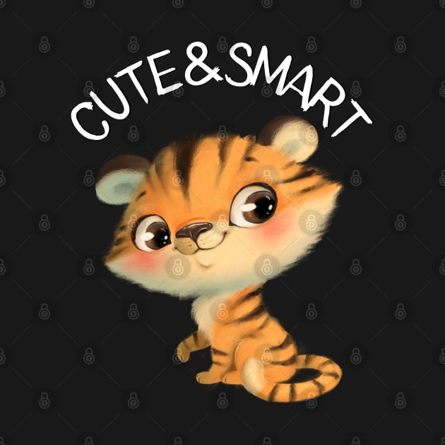 Cute and Smart Cookie Sweet kitty baby tiger cute baby outfit by BoogieCreates