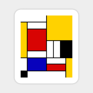 Mondrian Block Magnet