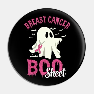 Breast Cancer Is Boo Sheet Pin