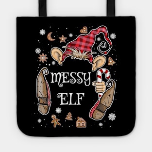 Cute Messy Elf Costume Christmas Gnome Tote