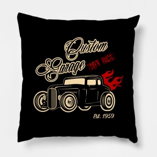 Custom Garage Hot Rod Pillow