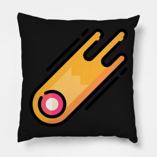 meteorite icon sticker Pillow