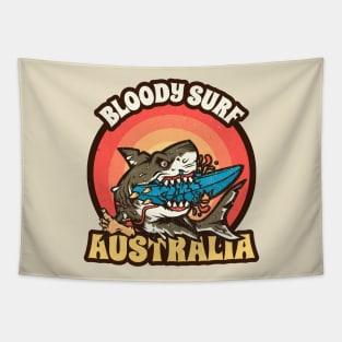 Bloody surf Australia Tapestry