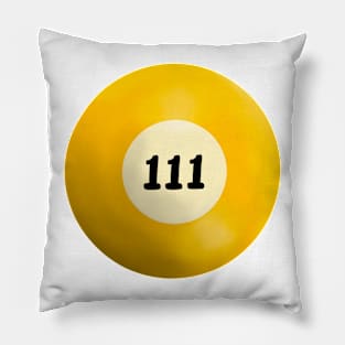 111 Angel Number Pool Ball Pillow