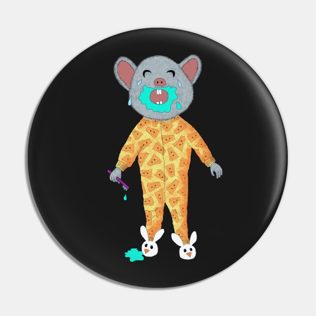 Cute sad mouse baby in jammies and bunny slippers Pin by StephJChild