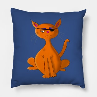 Sad Orange Tomcat Pillow
