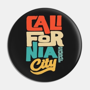 California city surf Pin