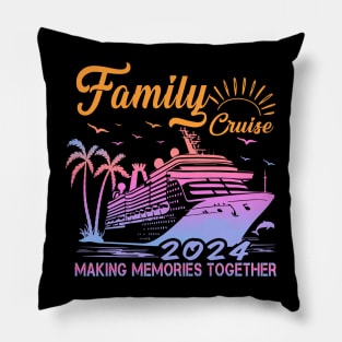 Cruise Squad 2024 Summer Vacation Matching Family Group Pillow