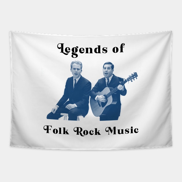 Legends of Folk Rock Music Tapestry by MucisianArt