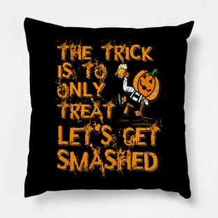 Halloween Drunk Pumpkin Pillow