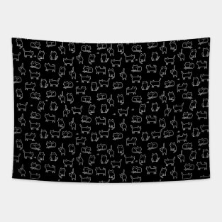 Black cats Tapestry