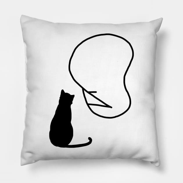 Cat's dignity Pillow by michelleachan