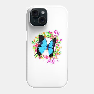 Colorful Papillon - Cute Butterfly - Girlie - Flower Pattern Phone Case