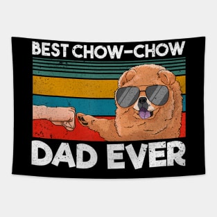 Best Chow Chow Dad Ever Dog Dad Fist Bump Tapestry