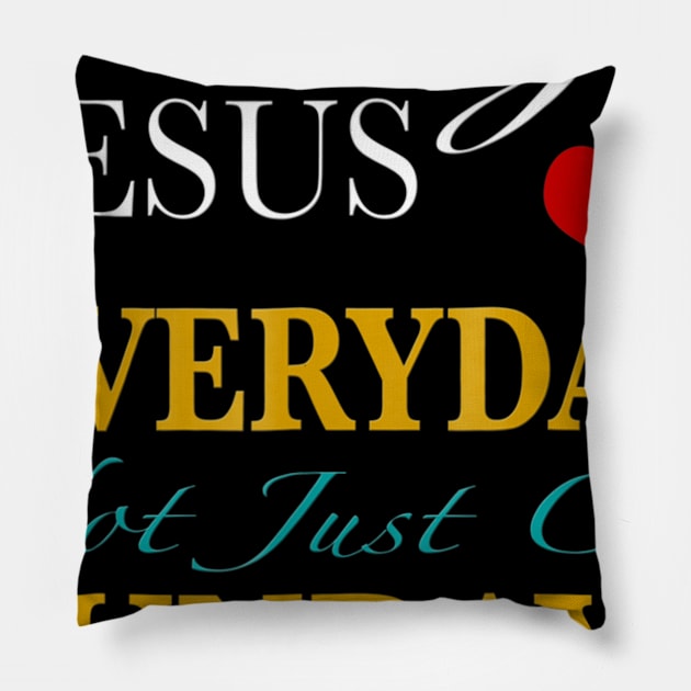 I Love Jesus Pillow by HaroldKeller