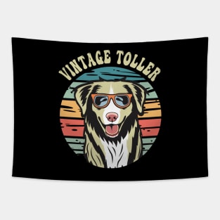 Vintage Toller Vibes Nova Scotia Duck Tolling Retriever Tapestry