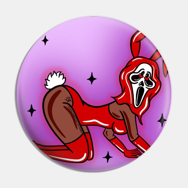 Naughty Buuny Pin by BreezyArtCollections 