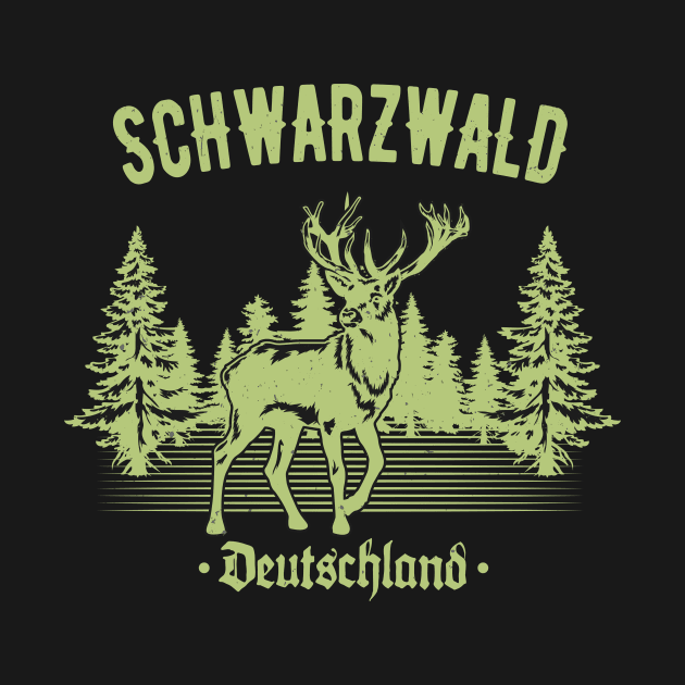 Schwabe Schwarzwald Deutschland Hirsch Schwaben by Foxxy Merch