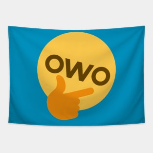 OwO thonk emoji Tapestry