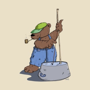 Hillbilly Bear plays Bass Guitar T-Shirt