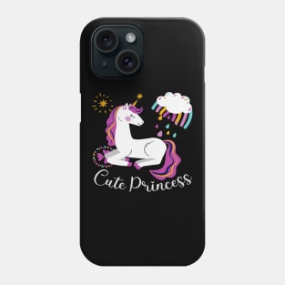 Cool Unicorn Design - Cute Princess Phone Case