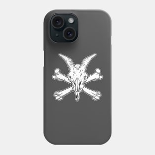 Goat Skull and Bones Phone Case