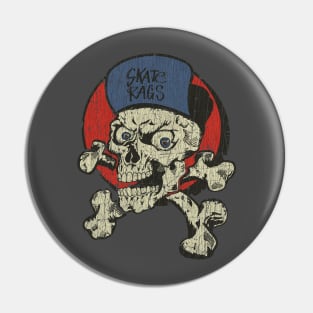 Skate Rags Skull & Crossbones Pin