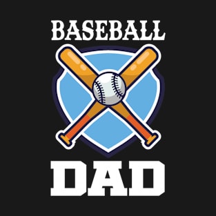 Baseball dad daddy father papa T-Shirt