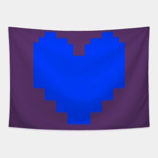 Undertale Blue Heart Pocket Tapestry