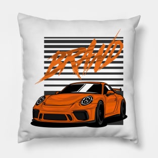 Orange Lovely GT4 Power of Germany car Pillow