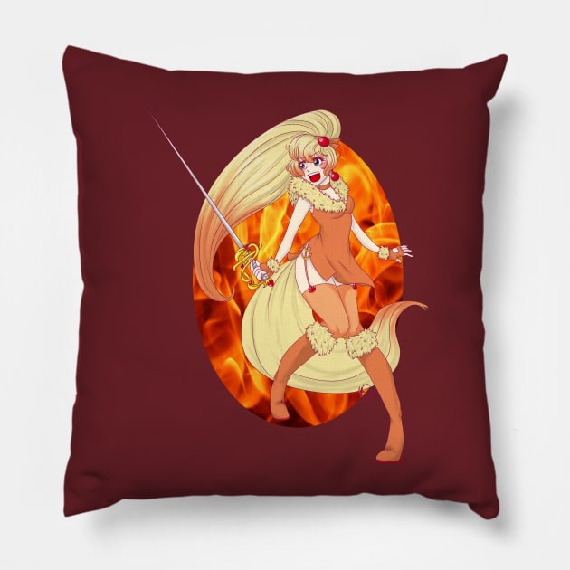 Magical Girl Fox Pillow by Jisu