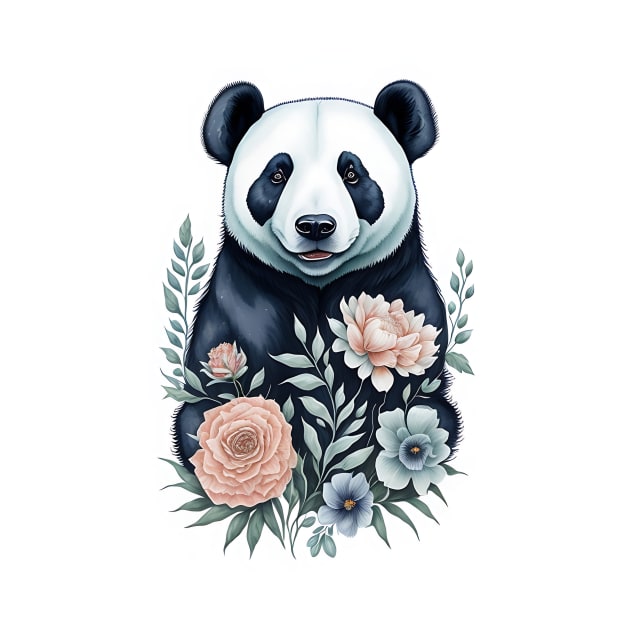 Panda Watercolor by Mr A.B