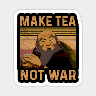 Make Tea Not War Peaceful Samurai Tea Drinker Magnet