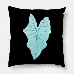 Leaf Turquoise Pillow