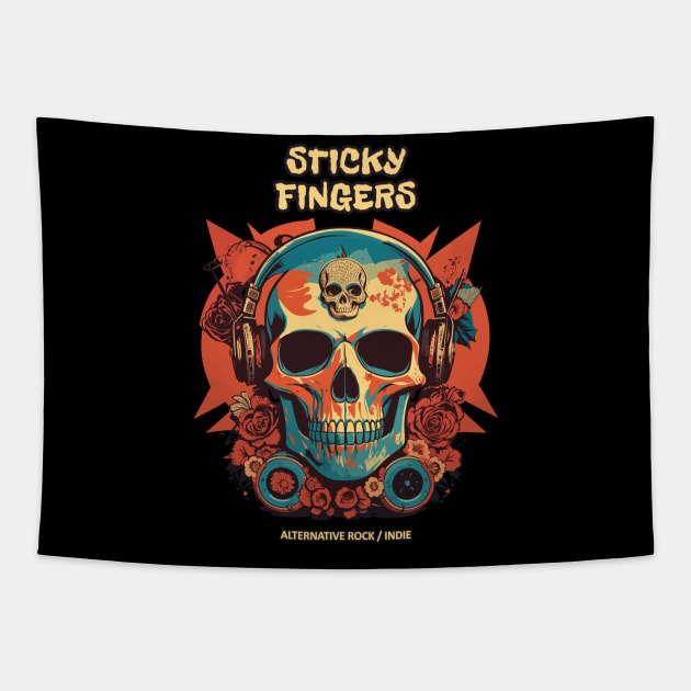 sticky fingers Tapestry by Retro Project