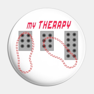 Racing is my therapy Pin