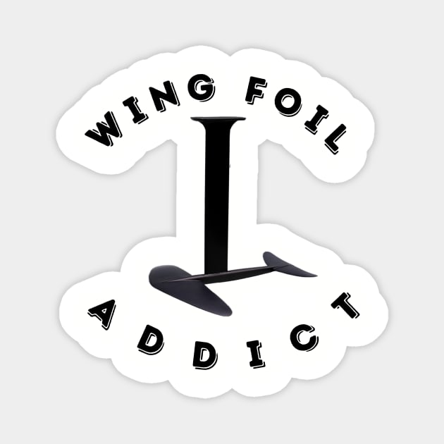 Wing Foilboard Addiction Magnet by Hungry and Shredded