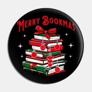 Merry Bookmas Pin