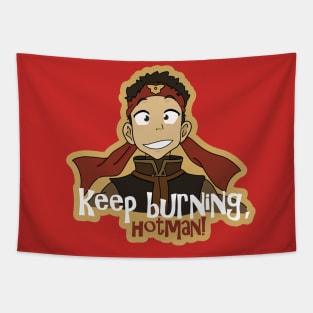 aang encourages you to keep burning! Tapestry