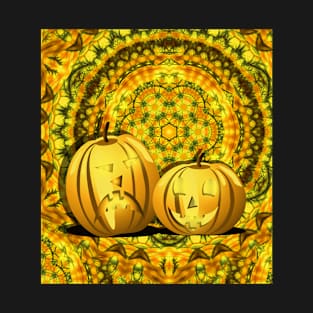 Halloween pumpkins and fall kaleidoscope T-Shirt