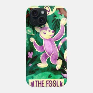 The Fool Lemur Monkey Tarot Card Phone Case