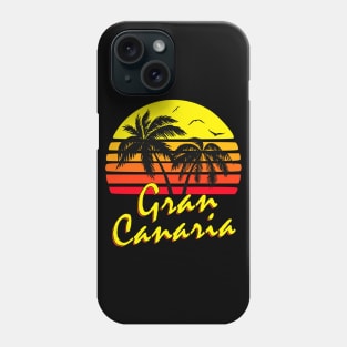 Gran Canaria Retro Sunset Phone Case